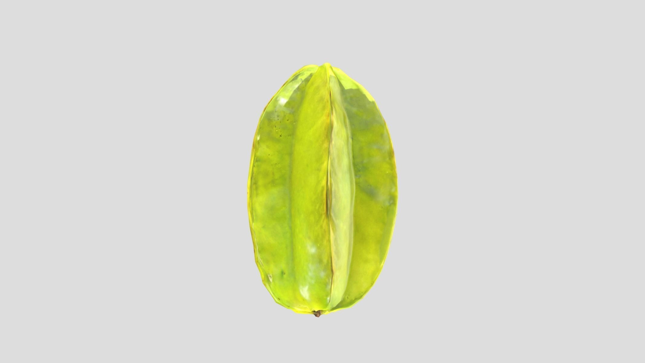 Star Fruit Low Poly Low-poly 3D model_4