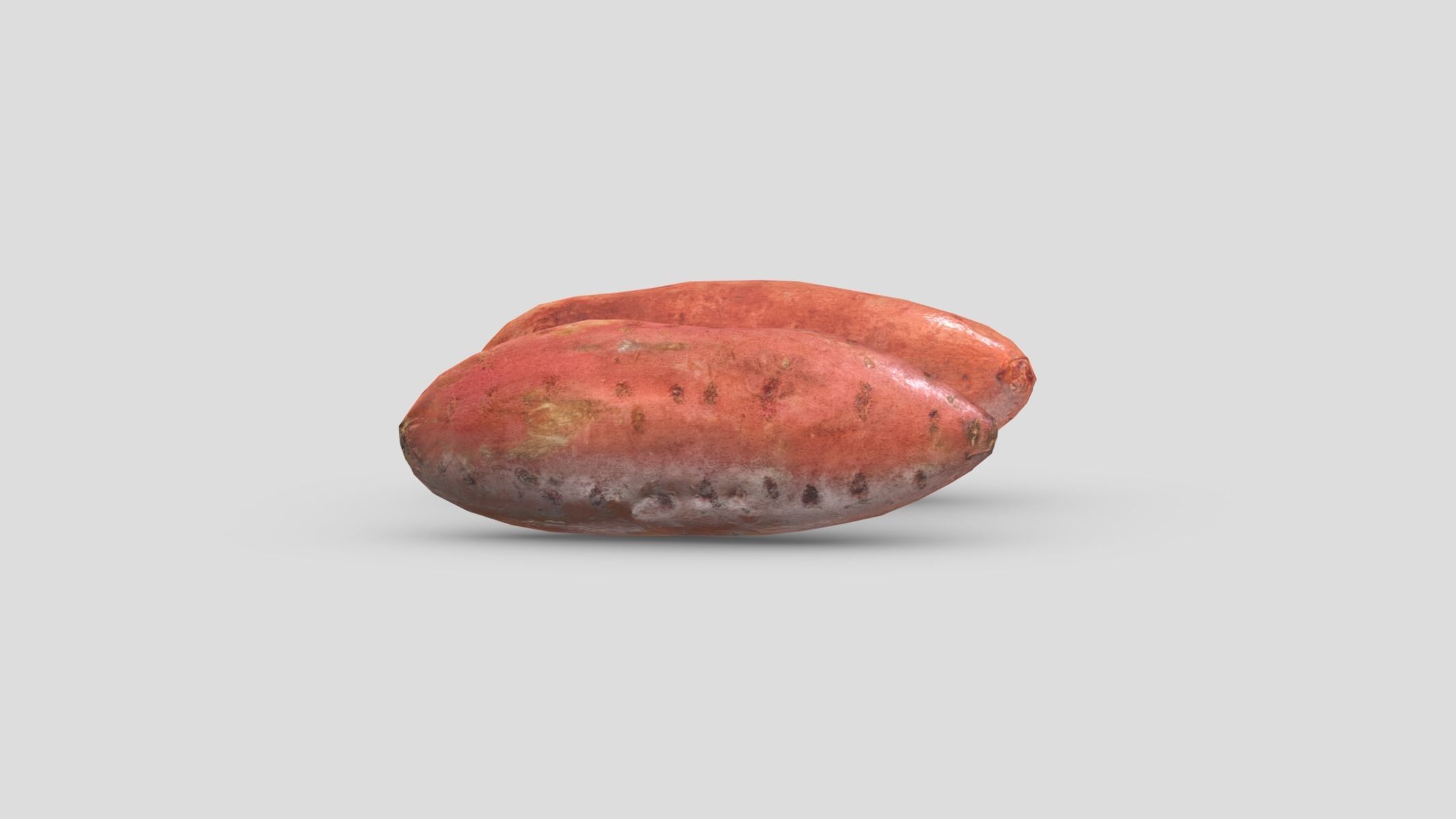 Sweet Potato Low Poly Low-poly 3D model_4