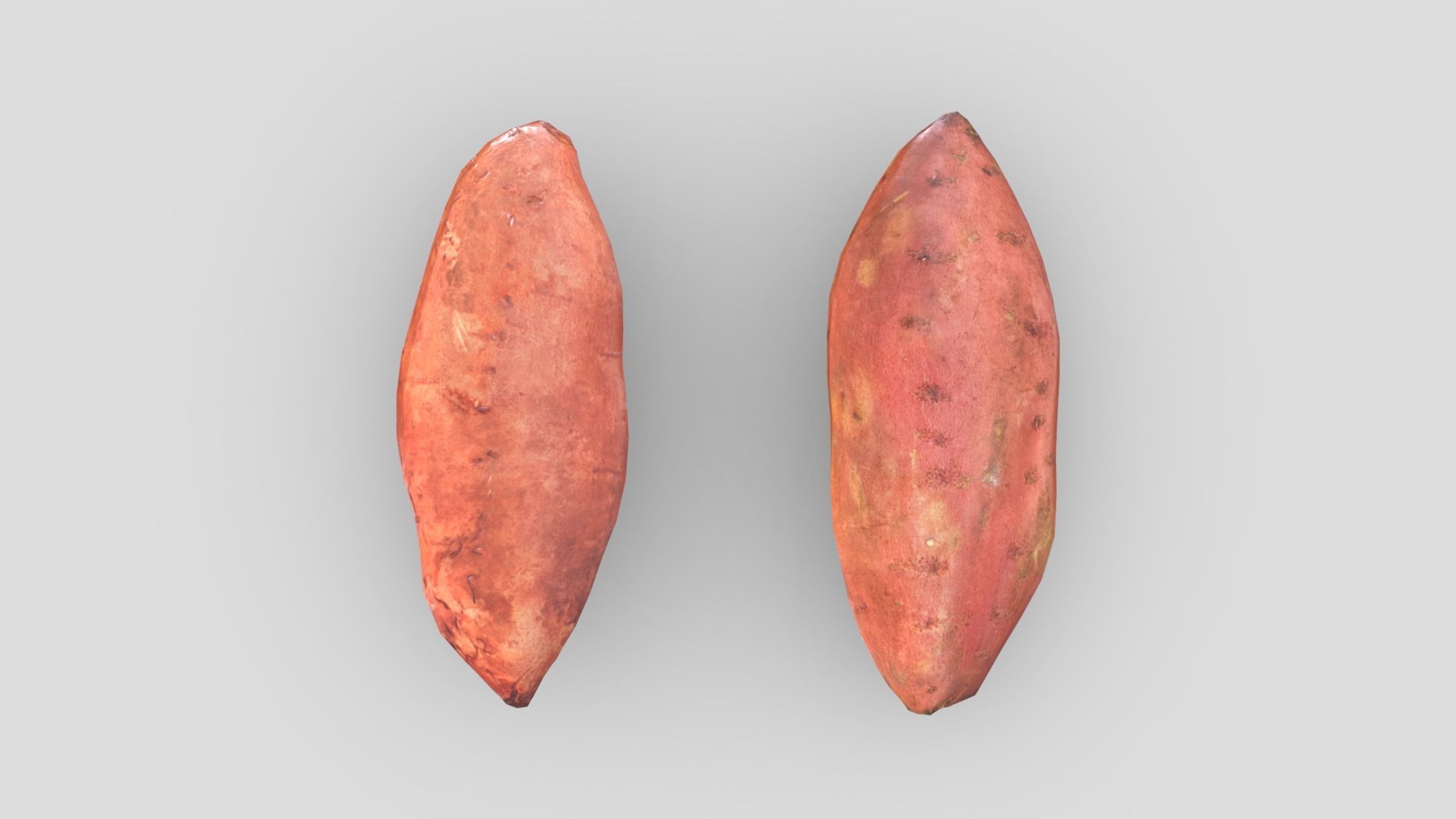Sweet Potato Low Poly Low-poly 3D model_8