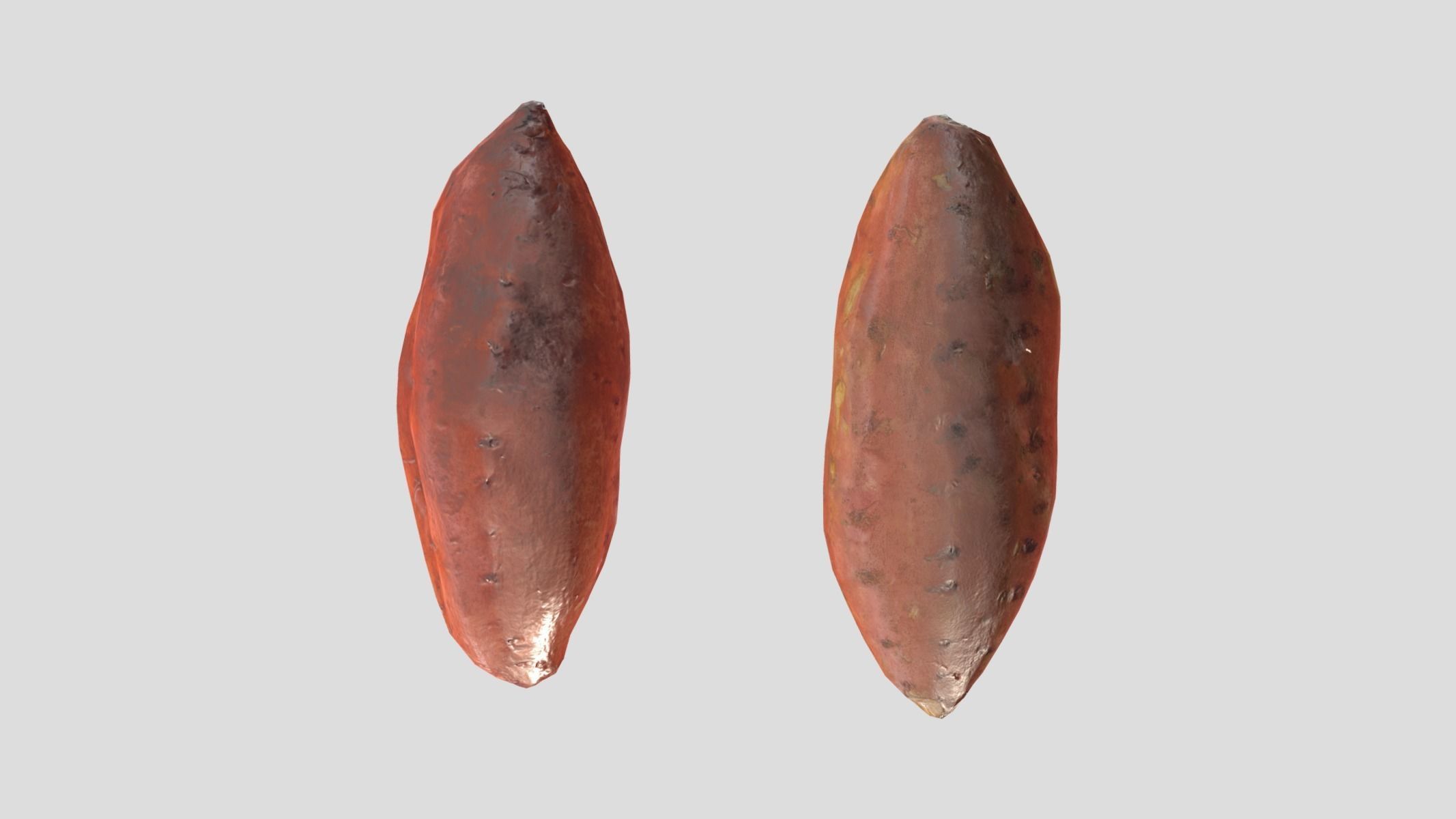 Sweet Potato Low Poly Low-poly 3D model_10