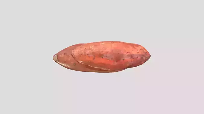 Sweet Potato Low Poly Low-poly 3D model