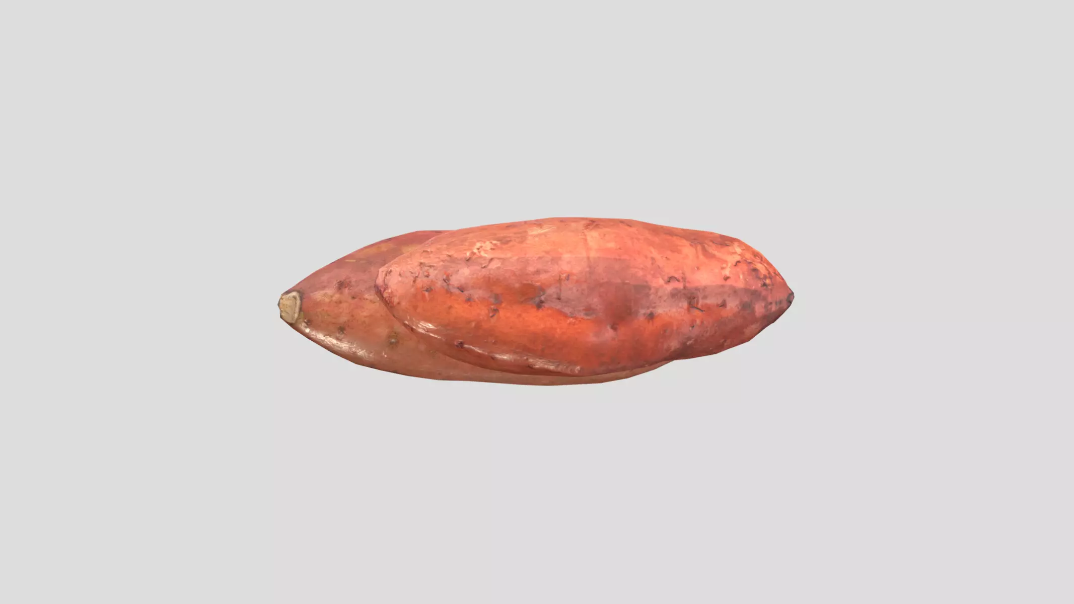 Sweet Potato Low Poly Low-poly 3D model_0
