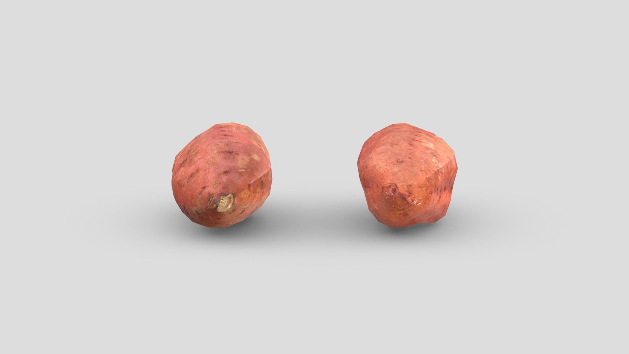 Sweet Potato Low Poly Low-poly 3D model_2
