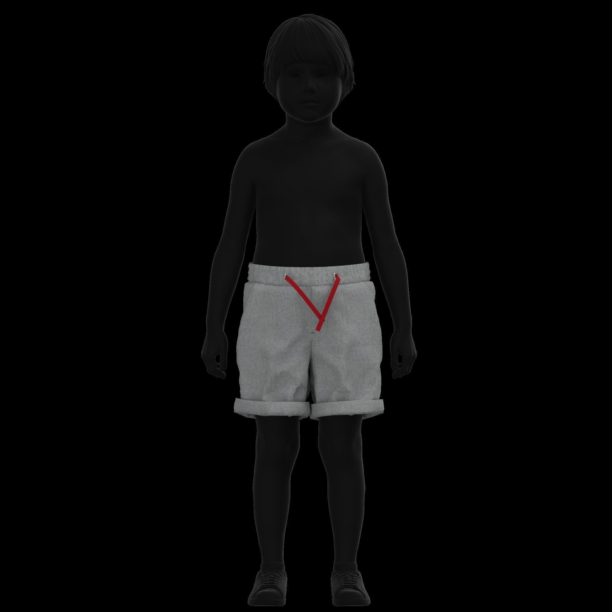 41 KIDS AND BABIES CLOTHES 3D MODELS Low-poly 3D model_10
