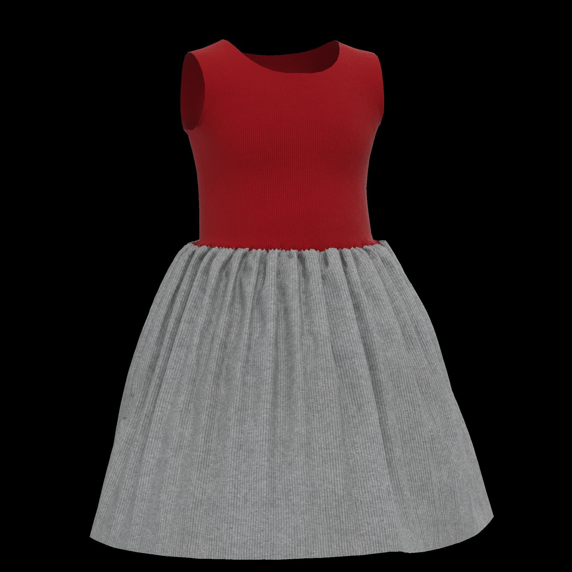 41 KIDS AND BABIES CLOTHES 3D MODELS Low-poly 3D model_39