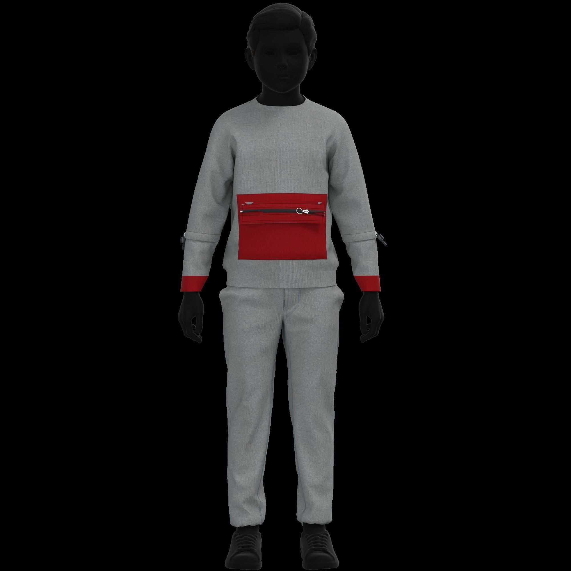 41 KIDS AND BABIES CLOTHES 3D MODELS Low-poly 3D model_18