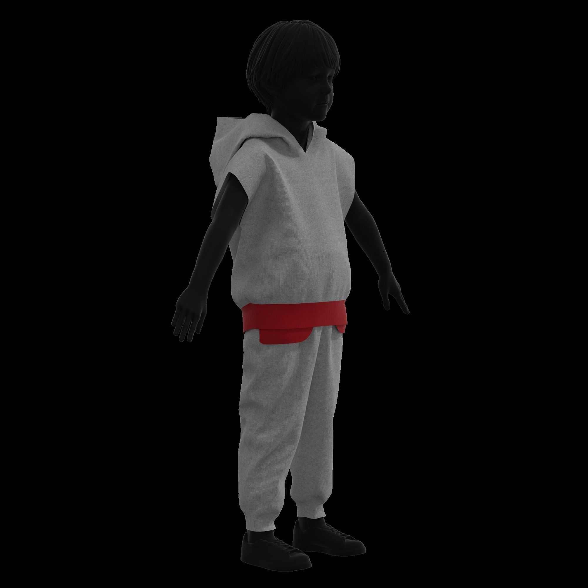 41 KIDS AND BABIES CLOTHES 3D MODELS Low-poly 3D model_11