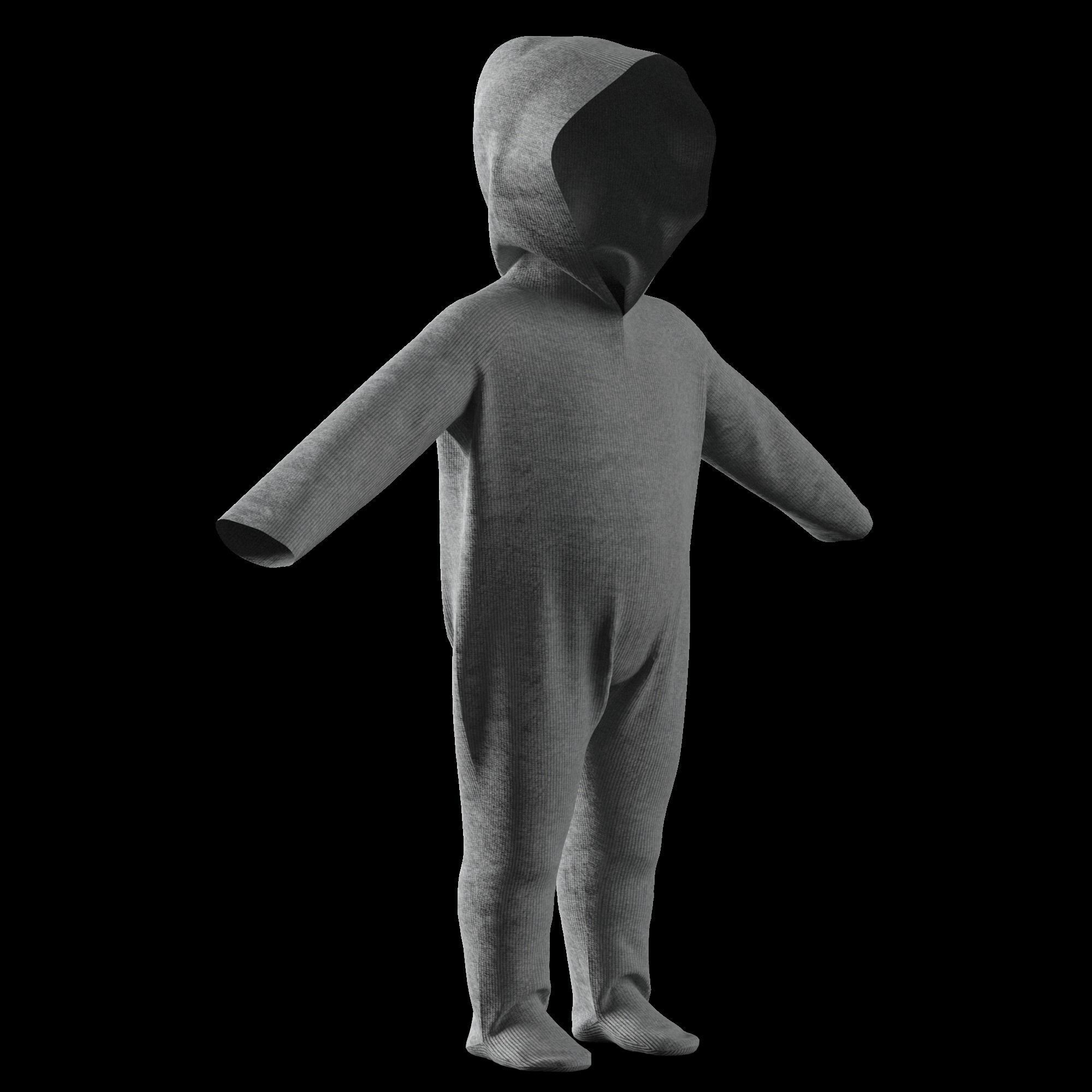 41 KIDS AND BABIES CLOTHES 3D MODELS Low-poly 3D model_32