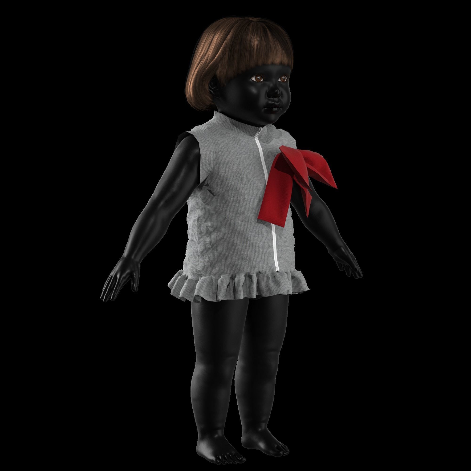 41 KIDS AND BABIES CLOTHES 3D MODELS Low-poly 3D model_19