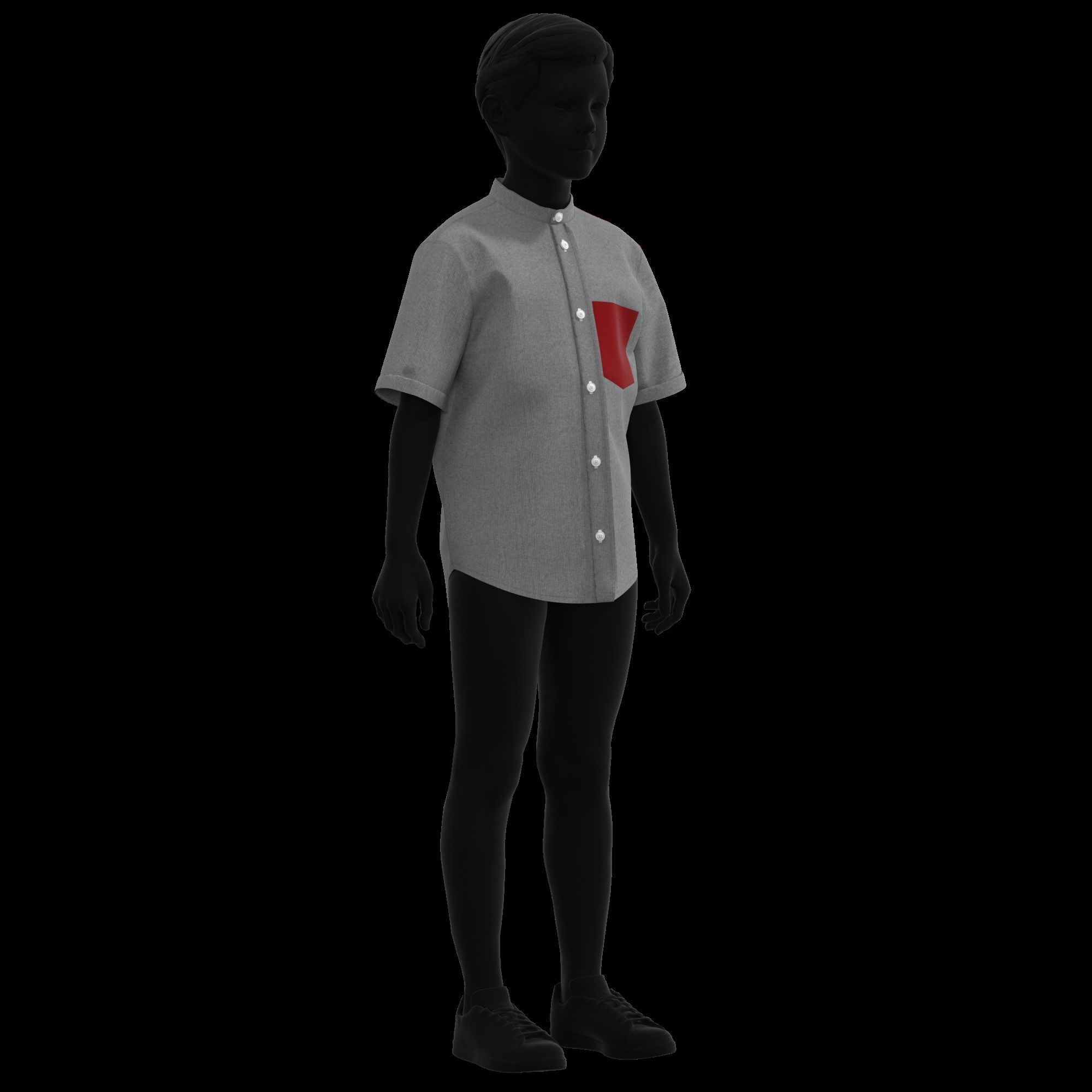 41 KIDS AND BABIES CLOTHES 3D MODELS Low-poly 3D model_15