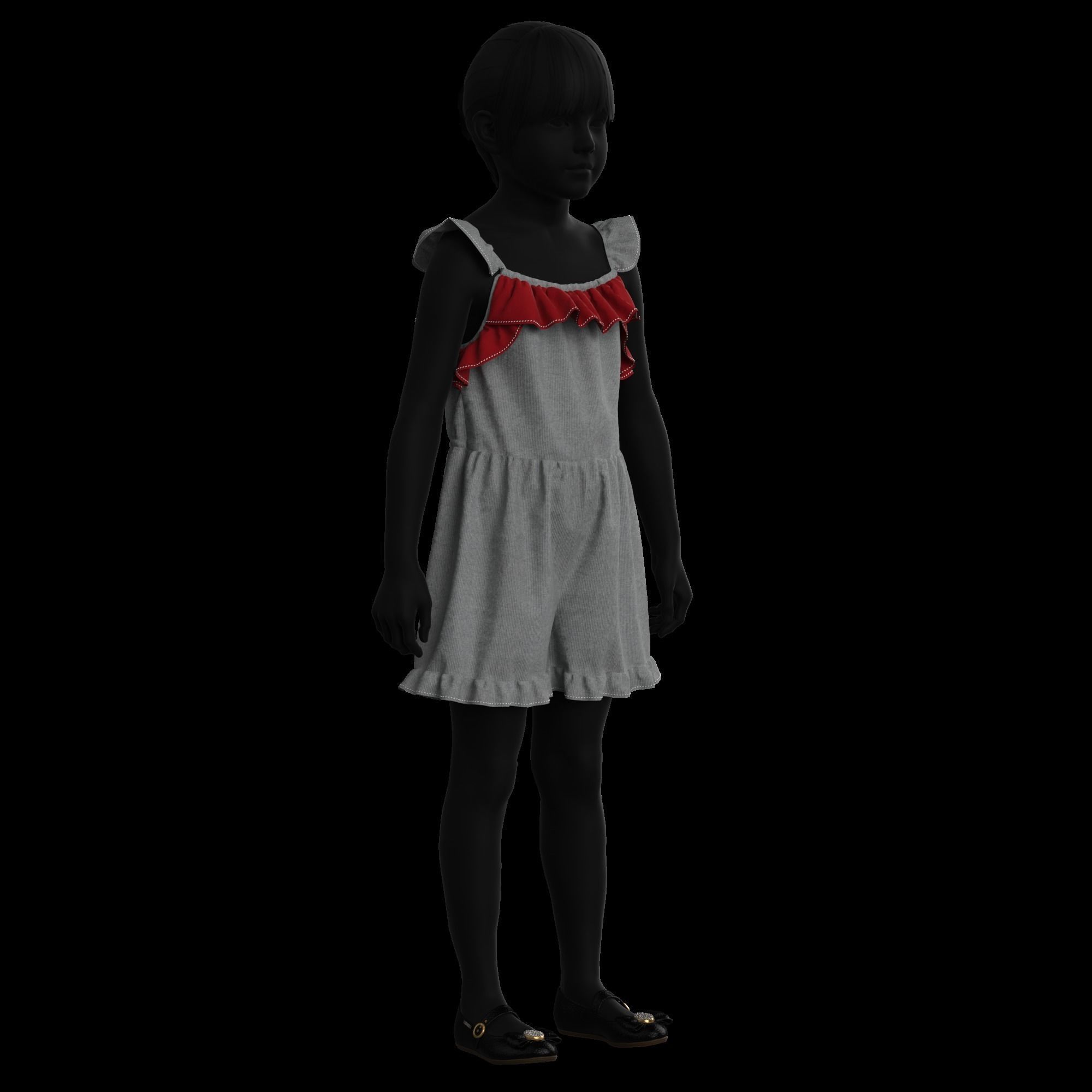 41 KIDS AND BABIES CLOTHES 3D MODELS Low-poly 3D model_22