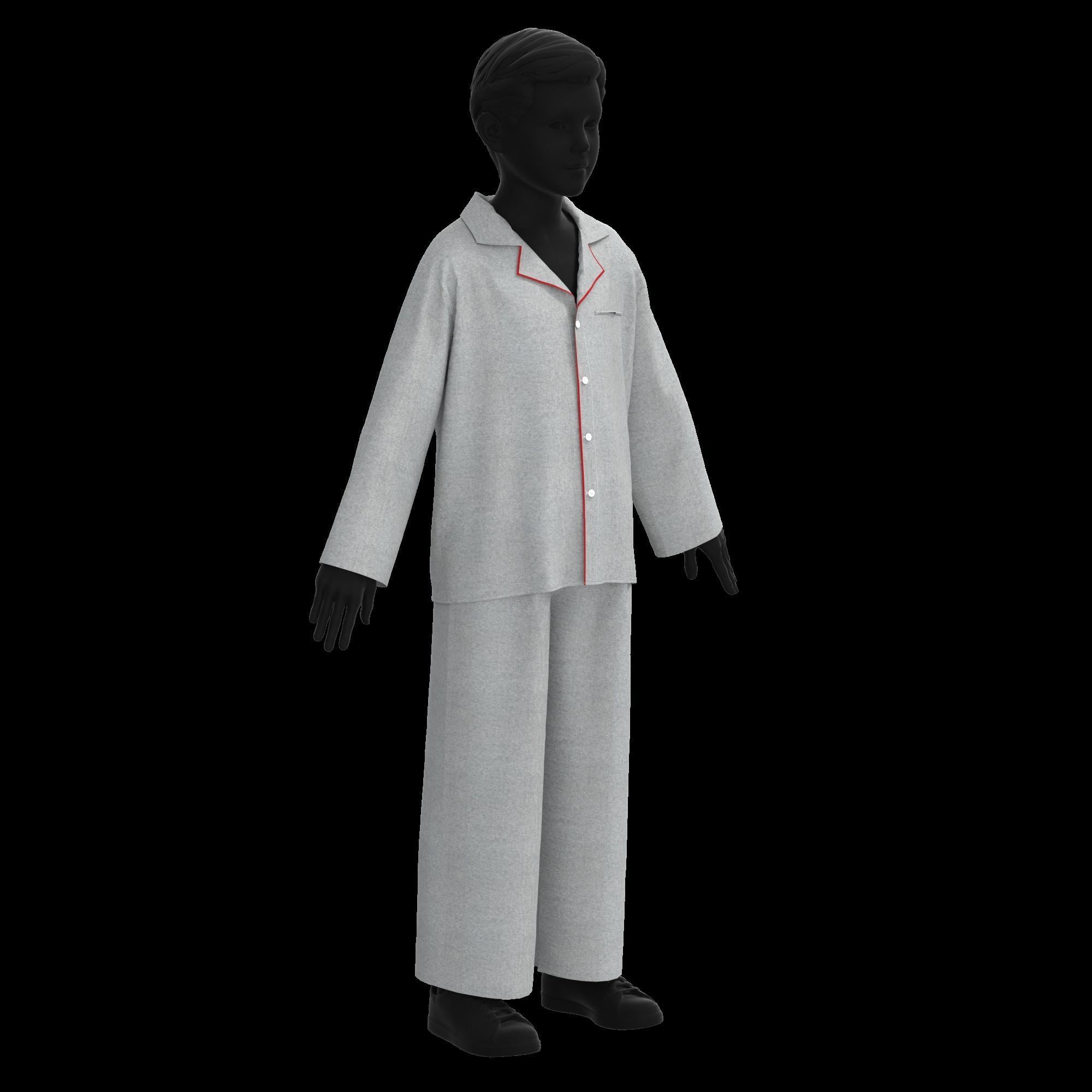 41 KIDS AND BABIES CLOTHES 3D MODELS Low-poly 3D model_24