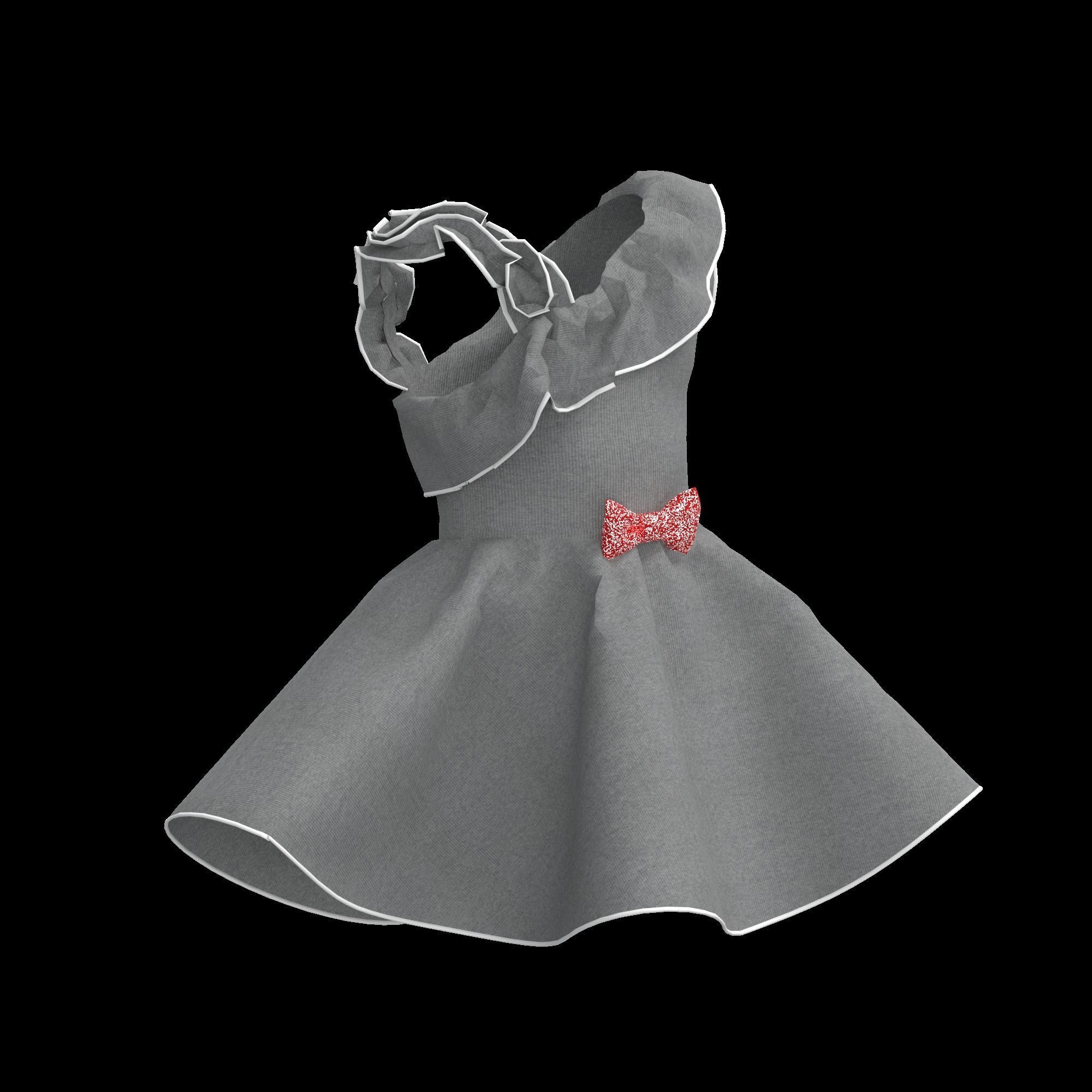 41 KIDS AND BABIES CLOTHES 3D MODELS Low-poly 3D model_40