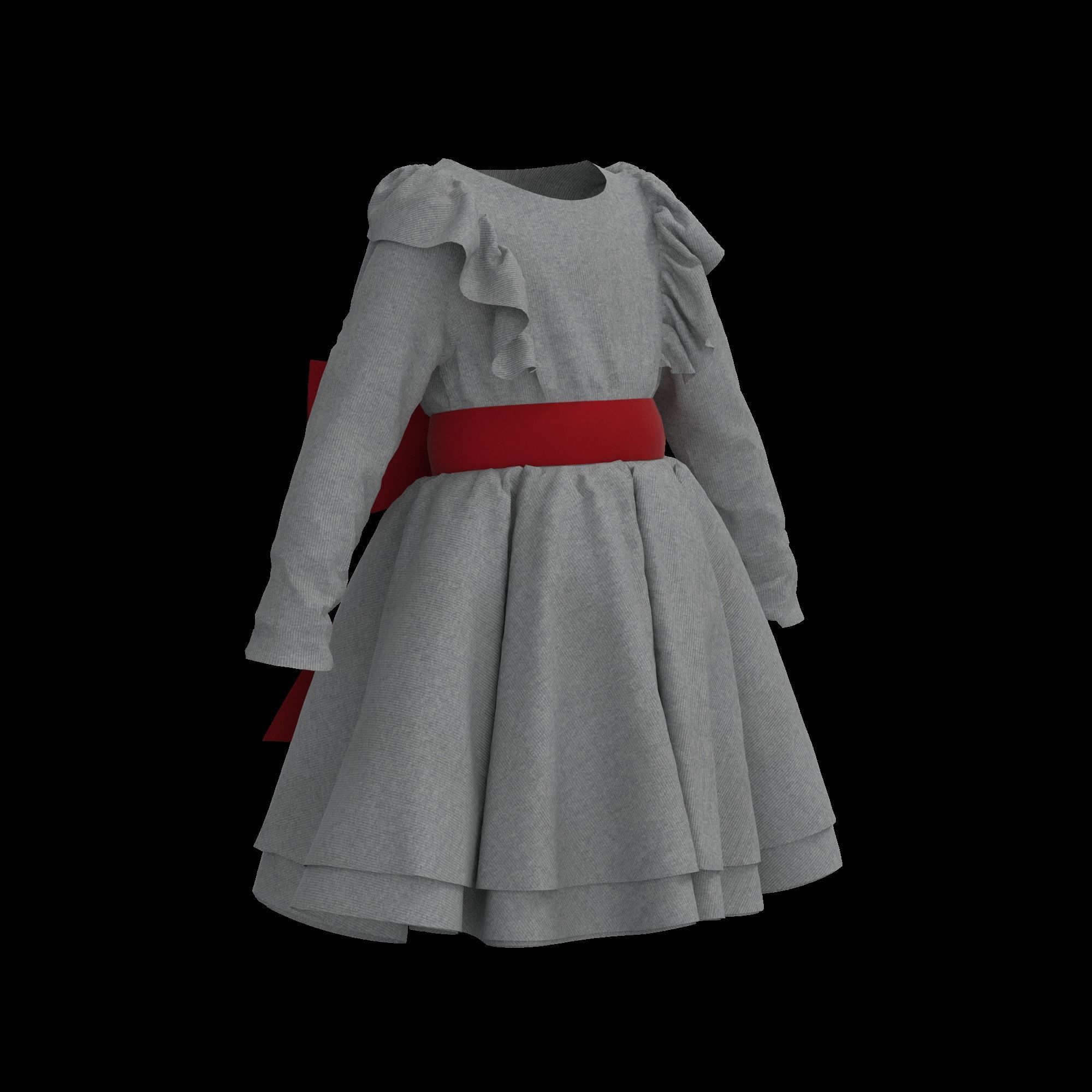 41 KIDS AND BABIES CLOTHES 3D MODELS Low-poly 3D model_38