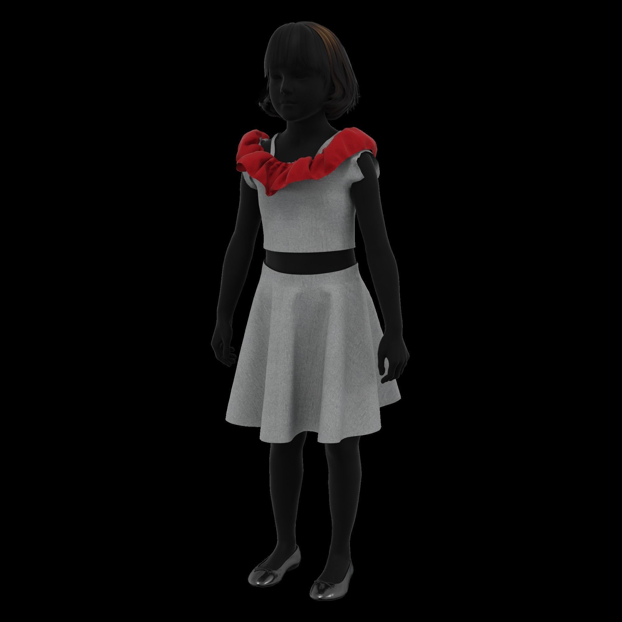 41 KIDS AND BABIES CLOTHES 3D MODELS Low-poly 3D model_27