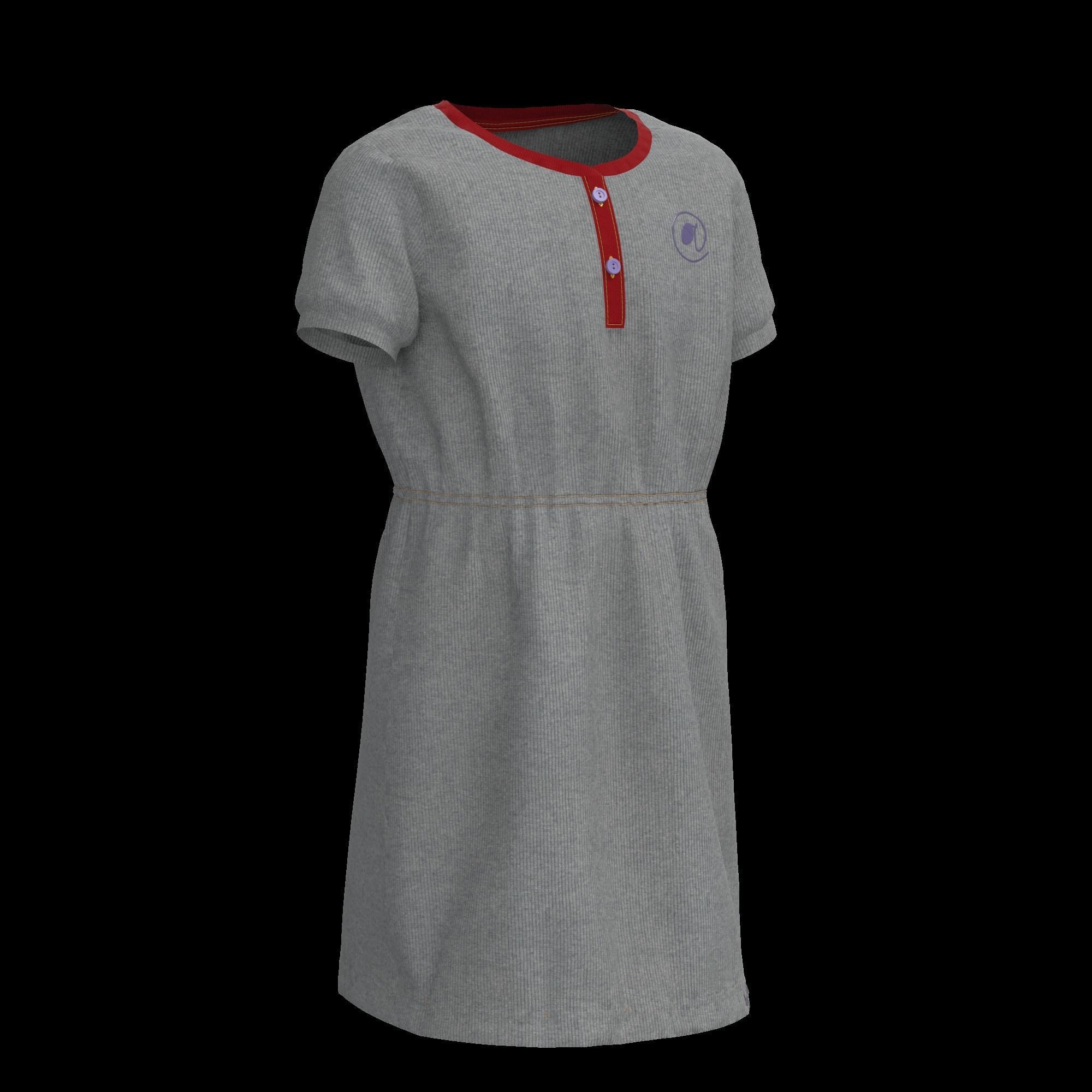 41 KIDS AND BABIES CLOTHES 3D MODELS Low-poly 3D model_42