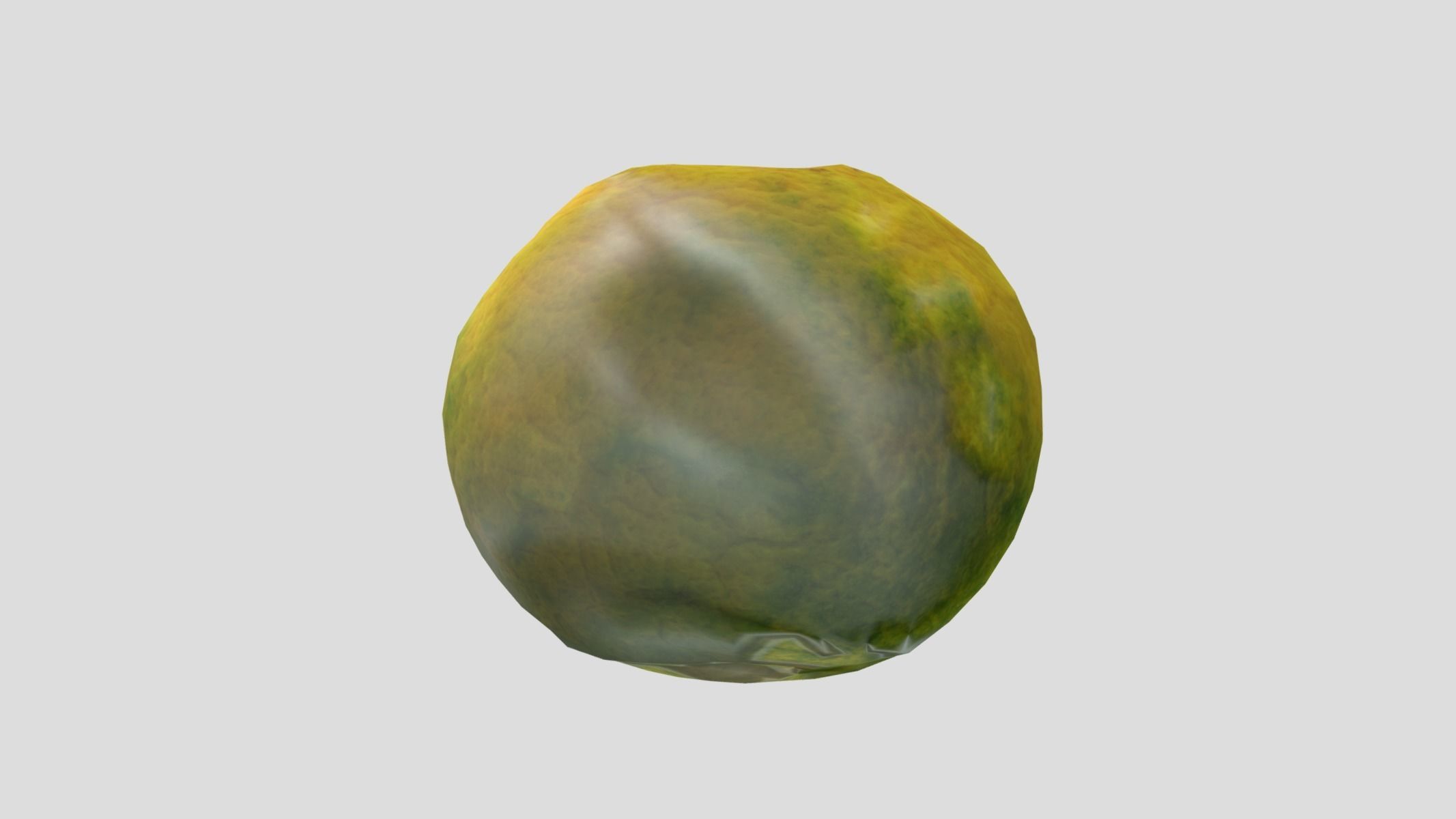 Tangerine Low Poly Low-poly 3D model_4