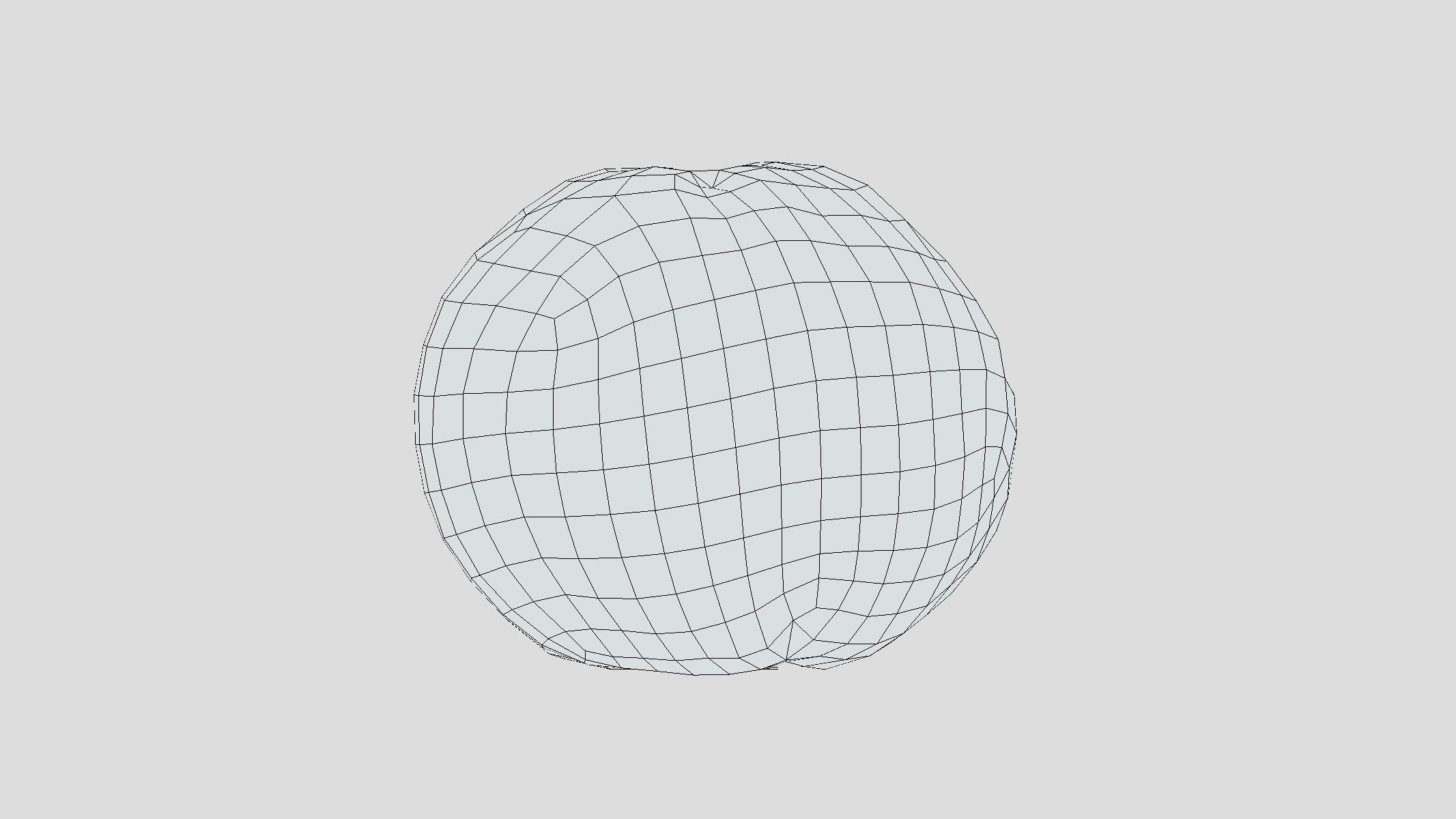 Tangerine Low Poly Low-poly 3D model_1