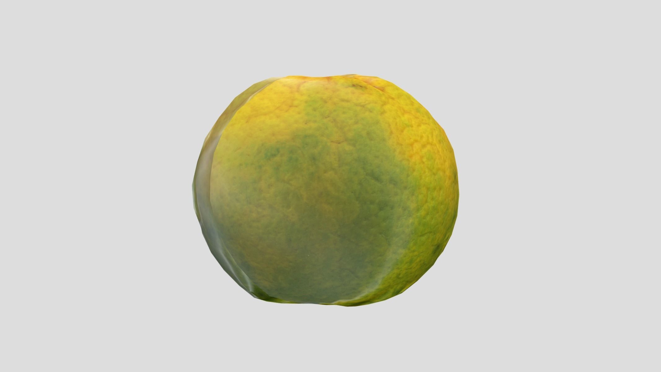 Tangerine Low Poly Low-poly 3D model_2