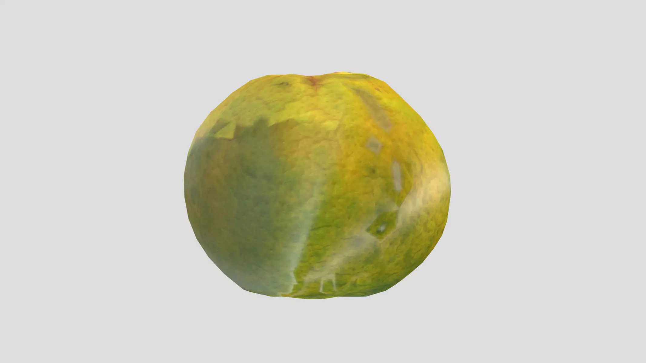 Tangerine Low Poly Low-poly 3D model_0
