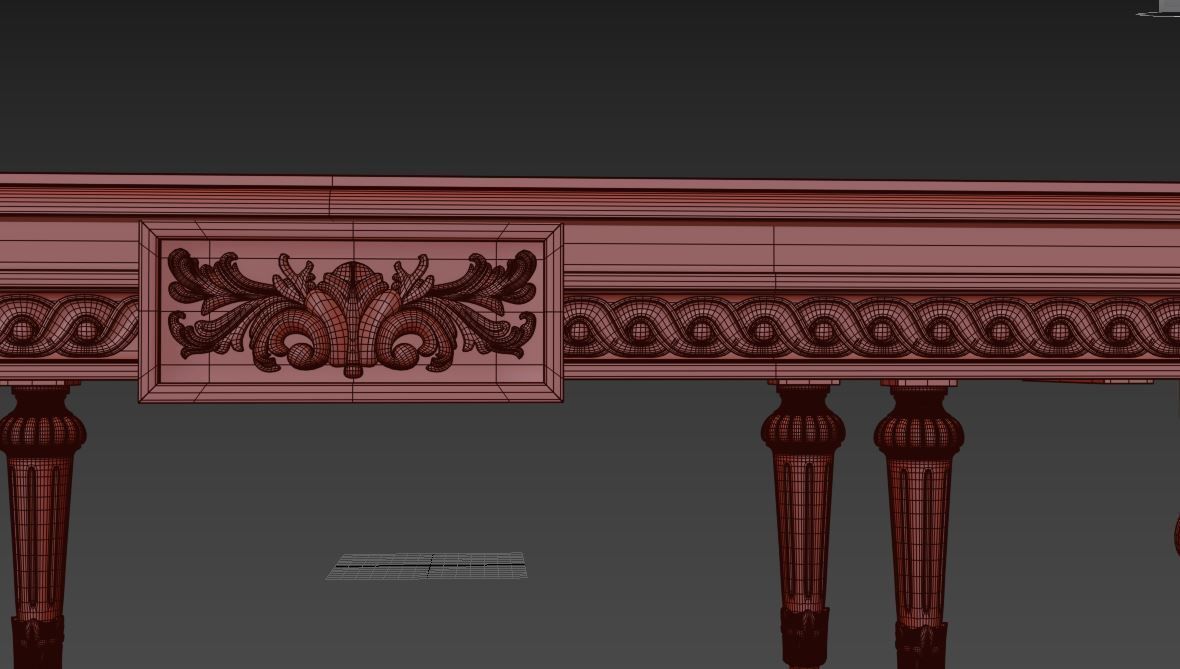 SQUARE SIDE TABLE WITH GREEN ONYX 3D model_3