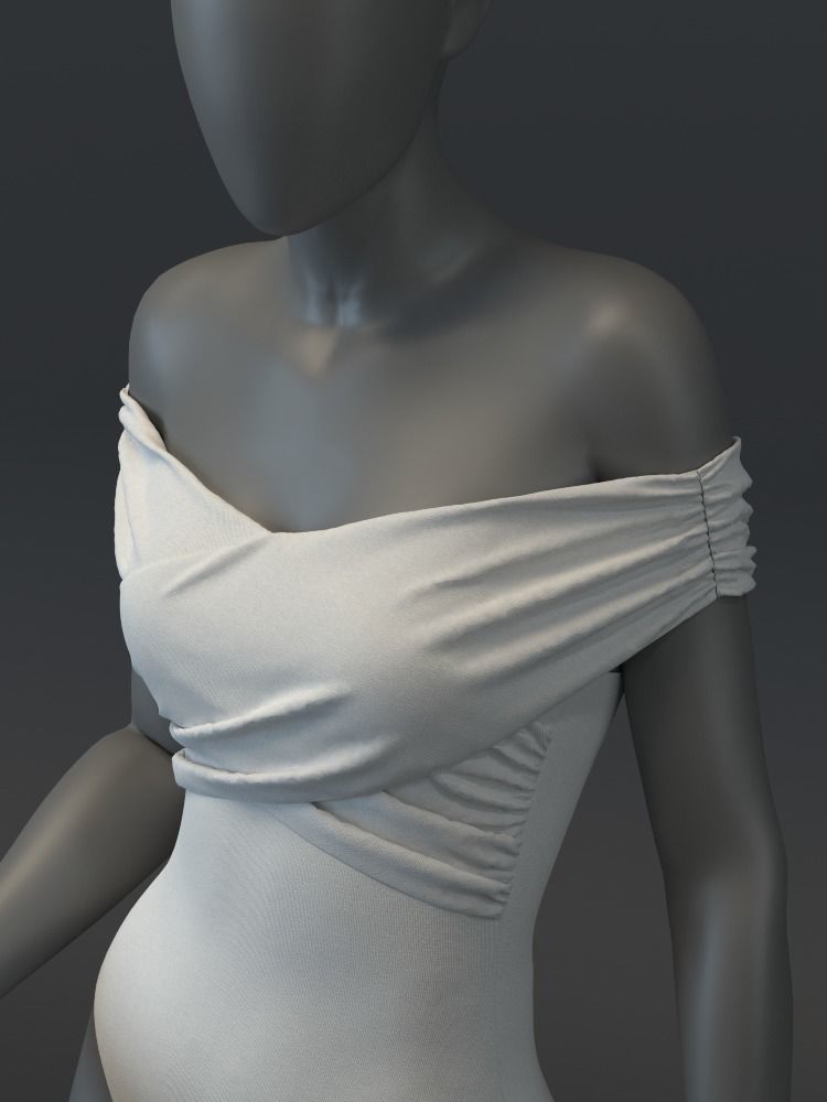Cross Bodysuit 3D model_5