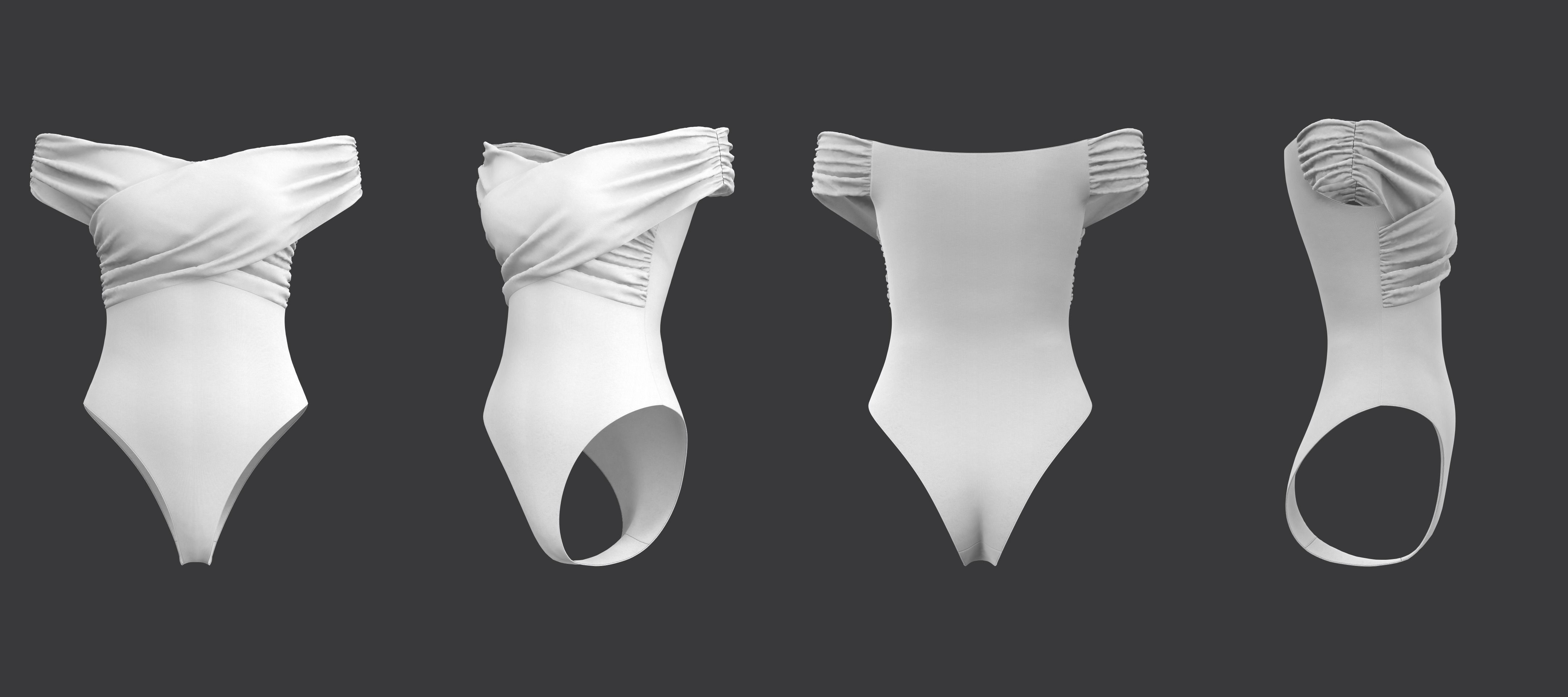 Cross Bodysuit 3D model_11