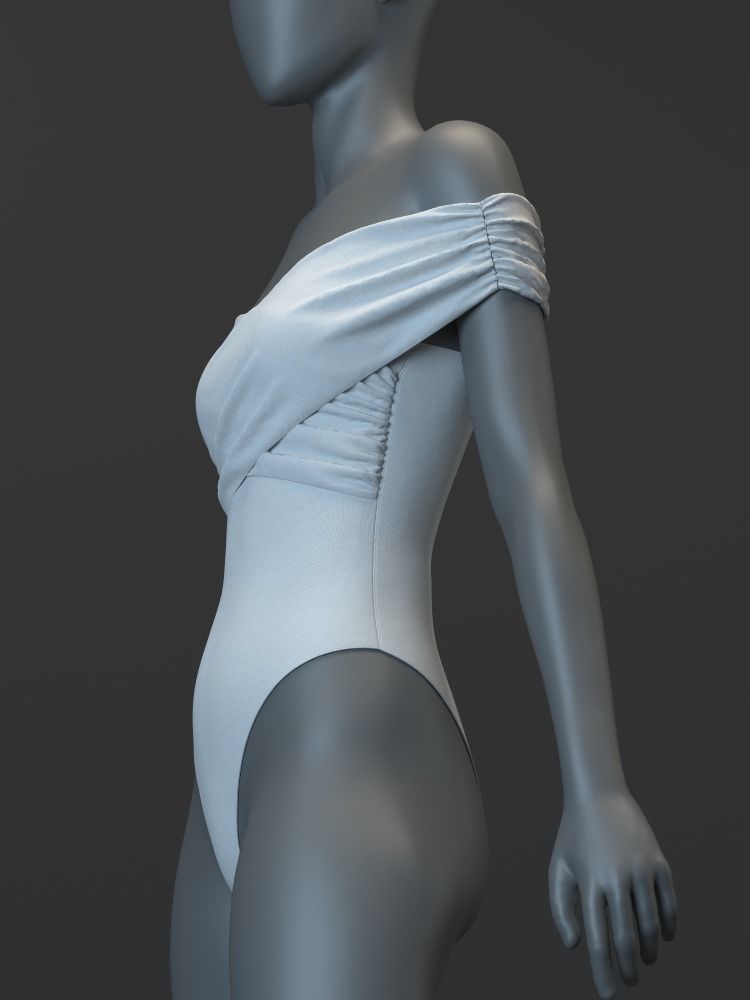 Cross Bodysuit 3D model_7