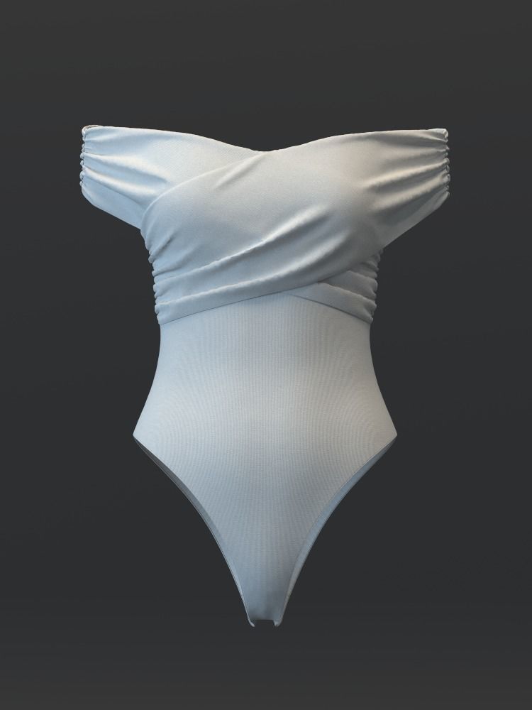 Cross Bodysuit 3D model_9