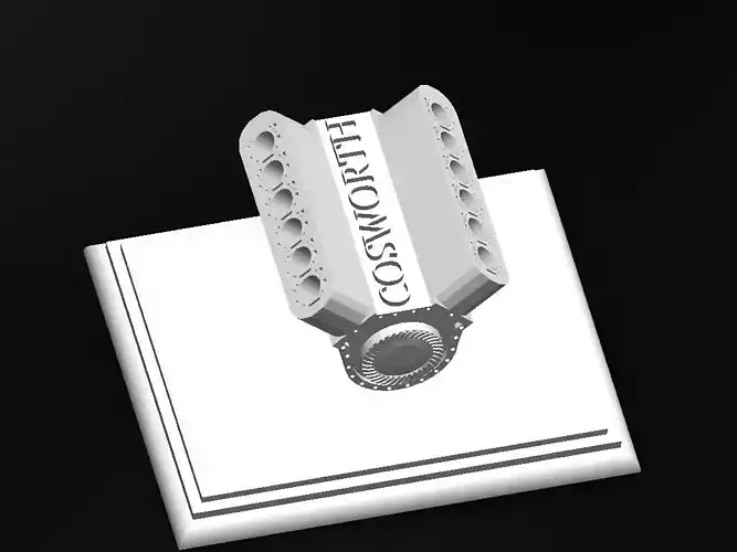 V12 engine desk gadget