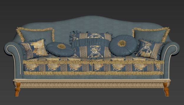 14423 3-SEATER SOFA 3D model_1