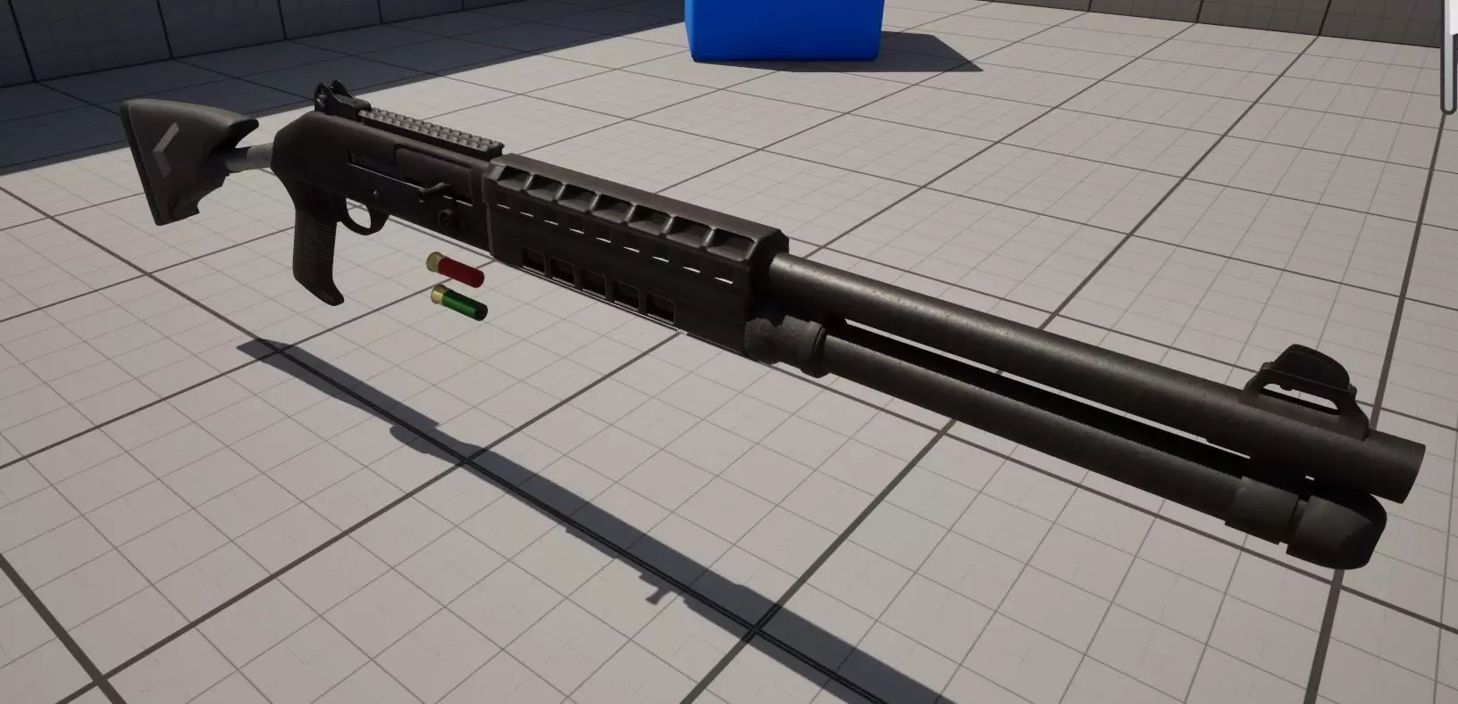 M1014 Shotgun Game Ready Asset PBR Low-poly 3D model_0