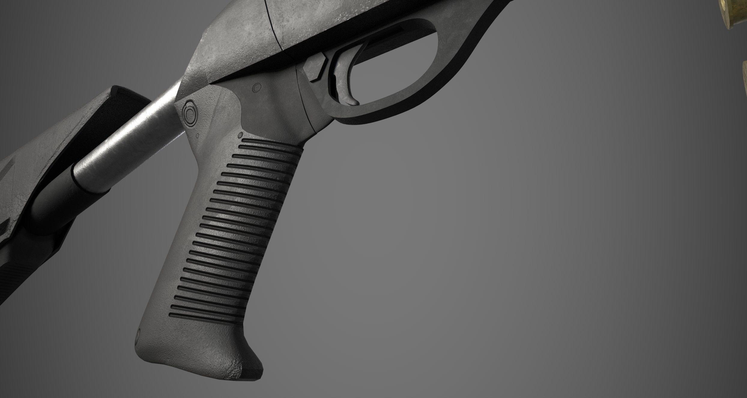 M1014 Shotgun Game Ready Asset PBR Low-poly 3D model_14