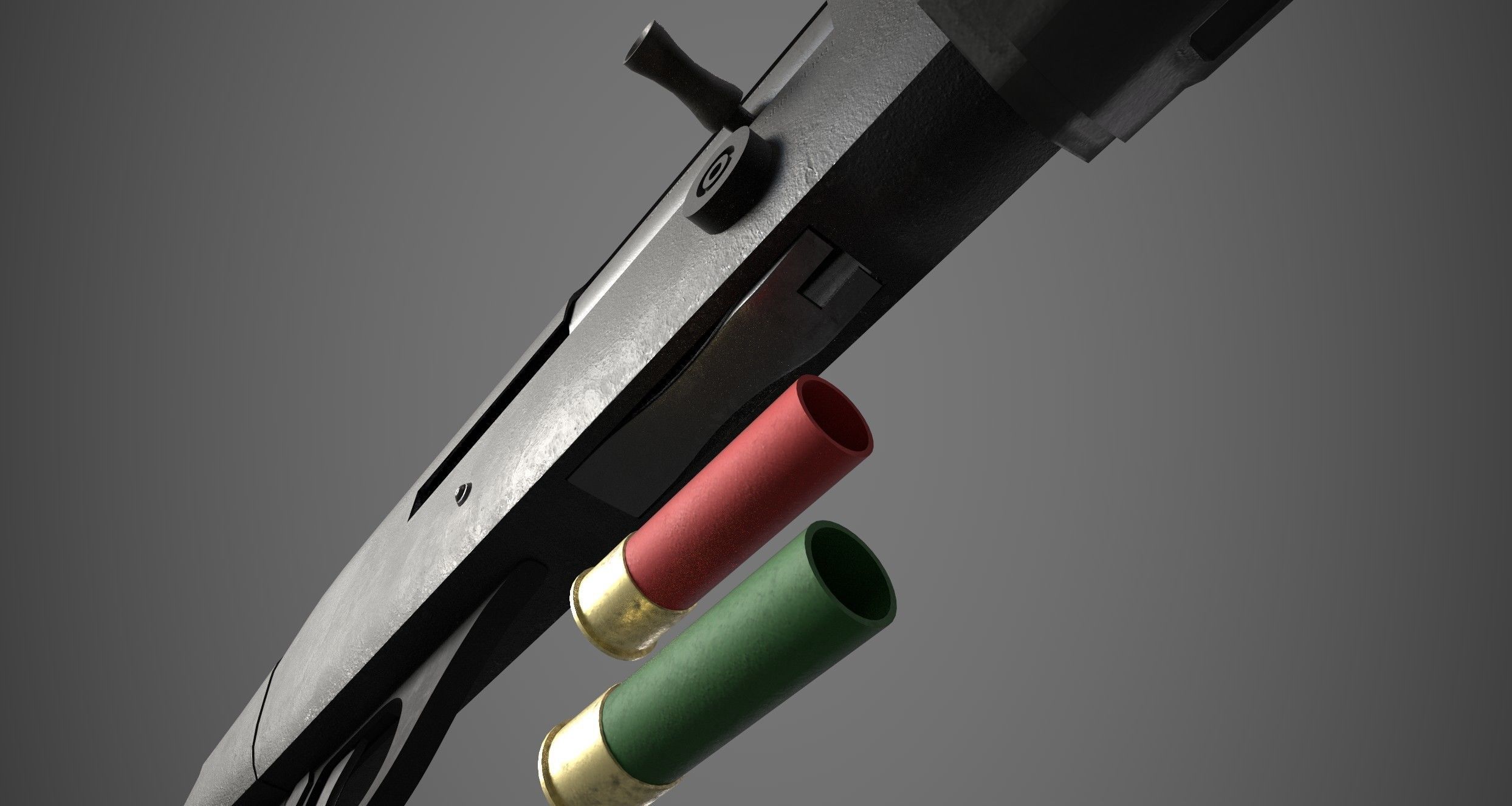 M1014 Shotgun Game Ready Asset PBR Low-poly 3D model_17
