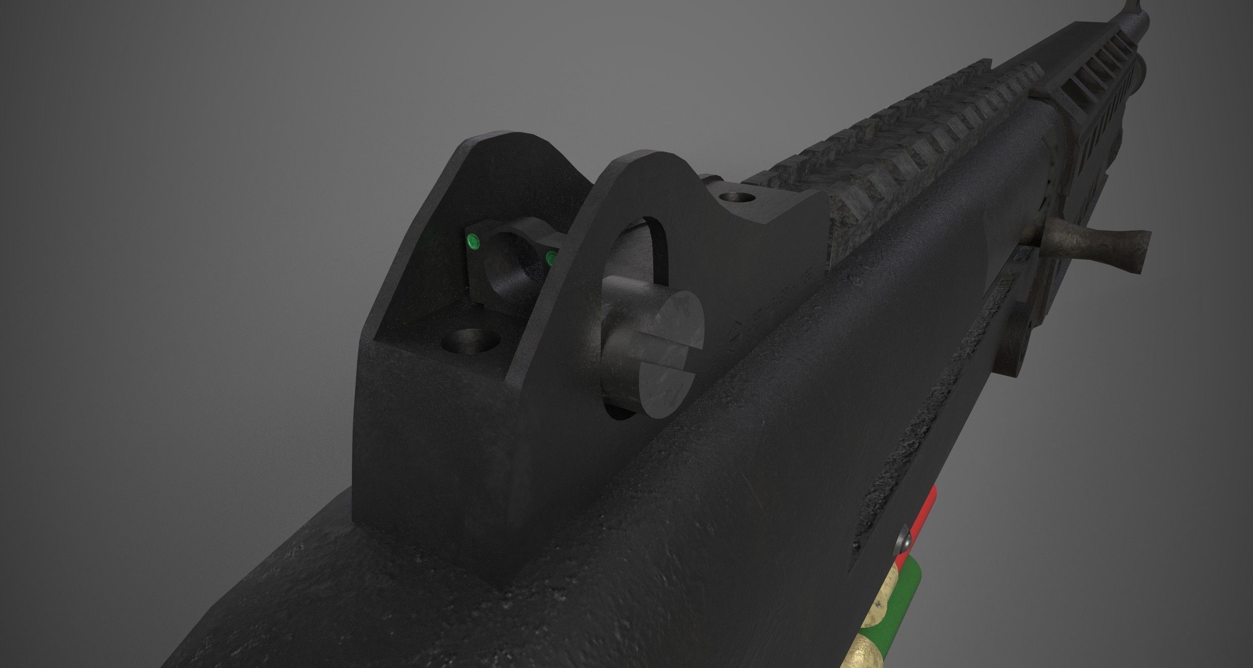 M1014 Shotgun Game Ready Asset PBR Low-poly 3D model_10