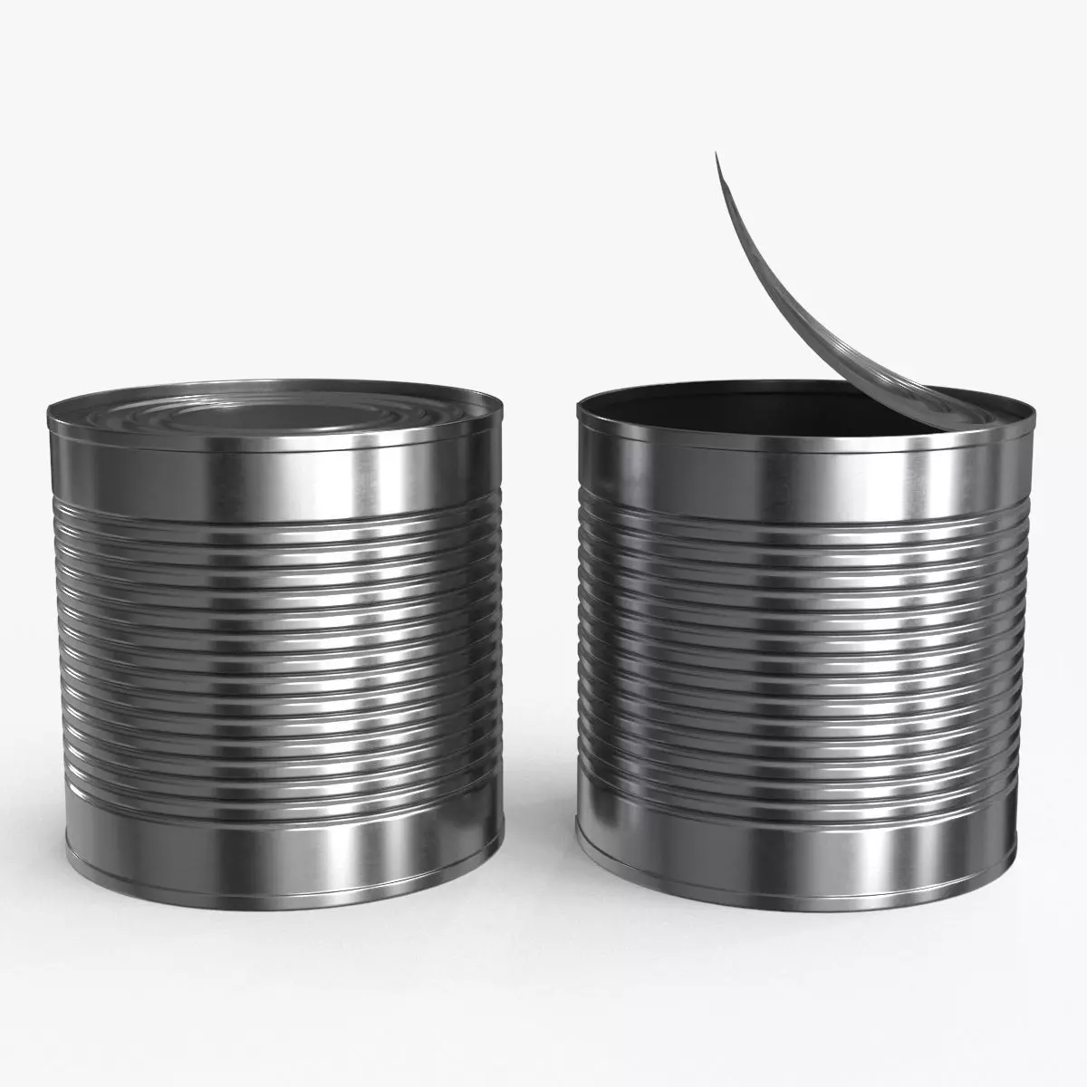 Tin Can v4 Low-poly 3D model_0