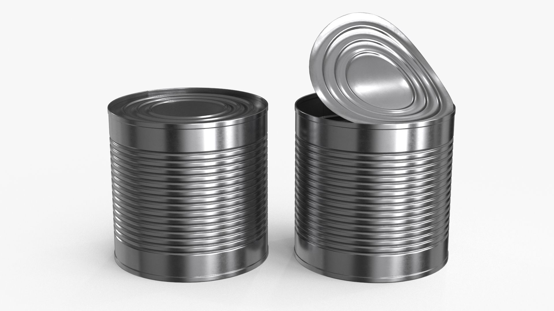 Tin Can v4 Low-poly 3D model_7