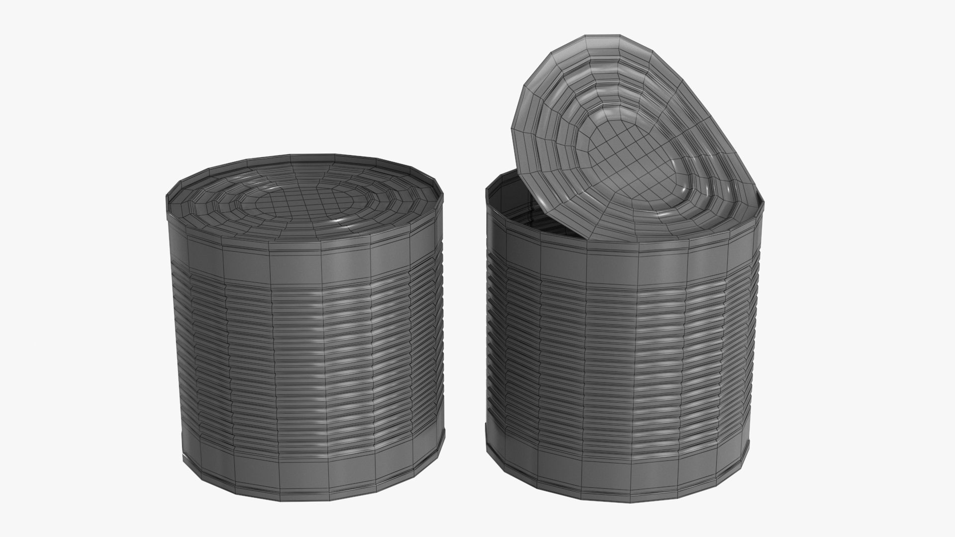 Tin Can v4 Low-poly 3D model_12