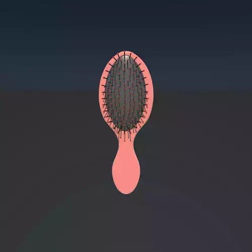 3D Hair Brushes 3D model