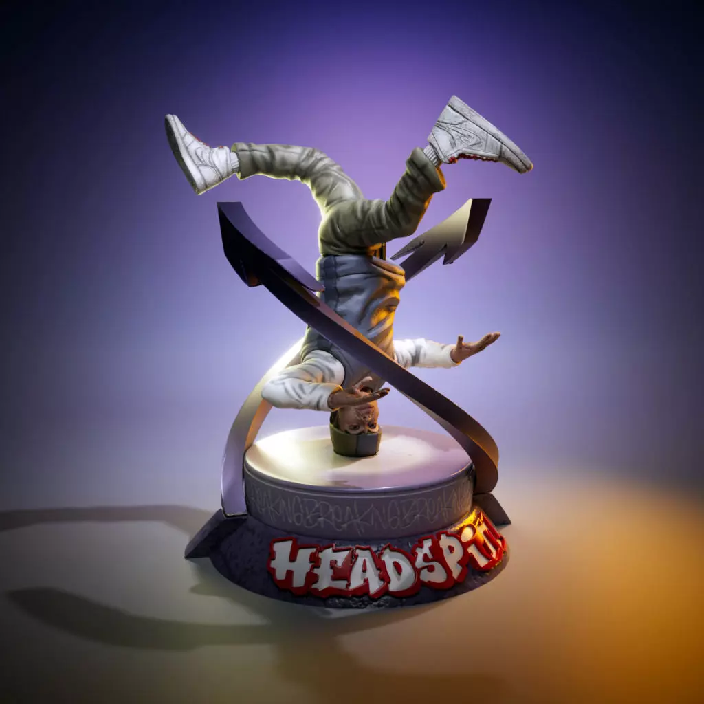 B-Boy - HeadSpin 3D print model_0