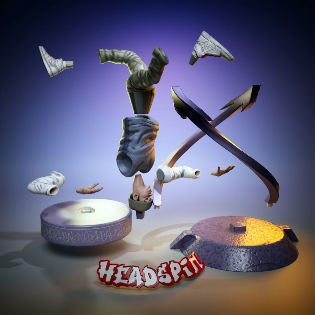 B-Boy - HeadSpin 3D print model_7