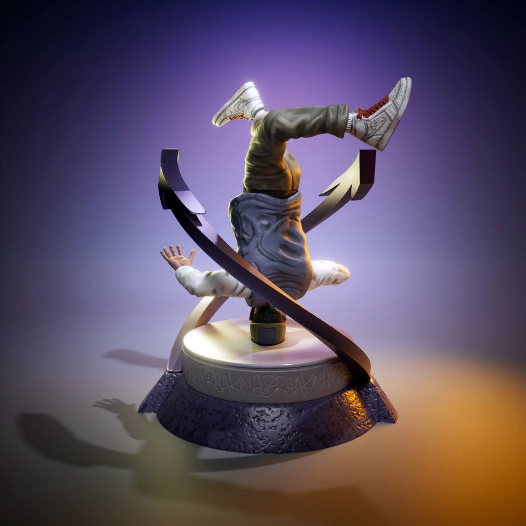 B-Boy - HeadSpin 3D print model_5