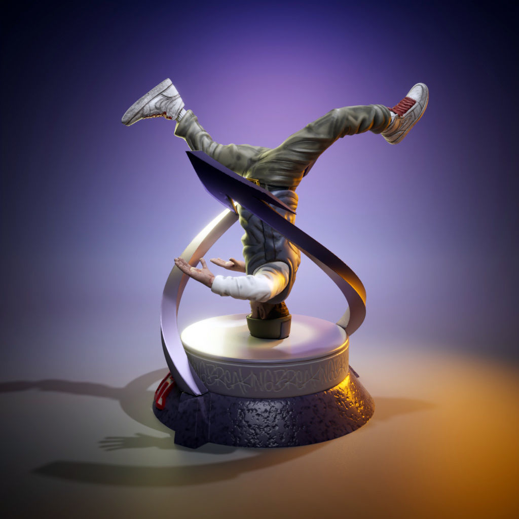 B-Boy - HeadSpin 3D print model_4