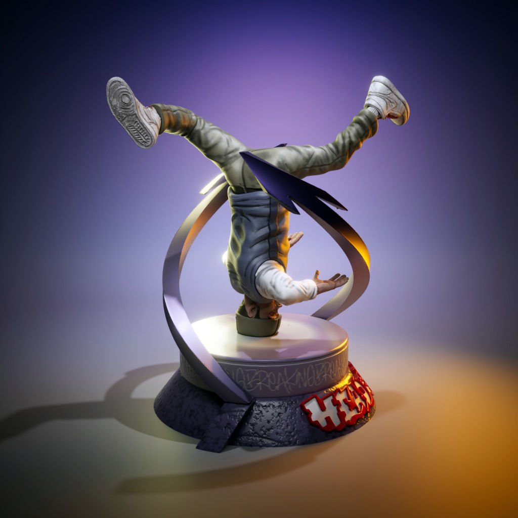 B-Boy - HeadSpin 3D print model_6