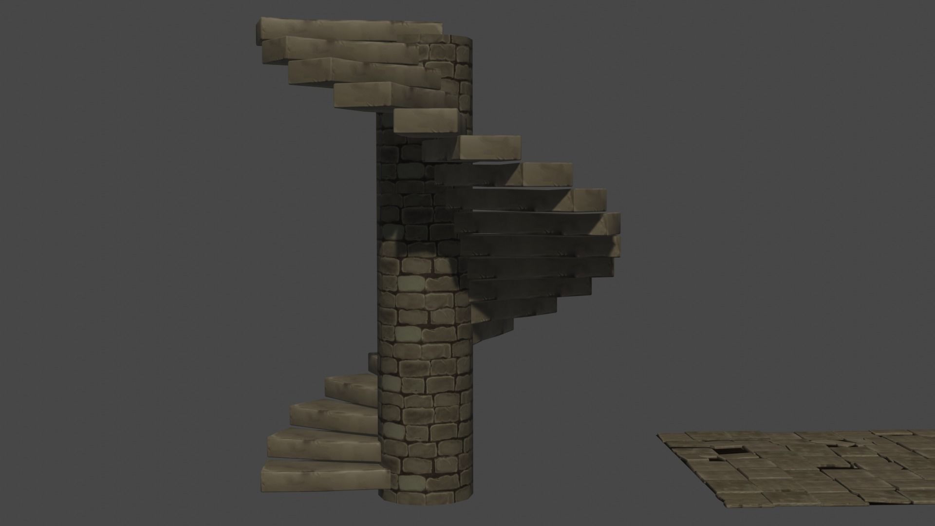 Dungeon pack - Low poly Hand painted 3d model Low-poly 3D model_2