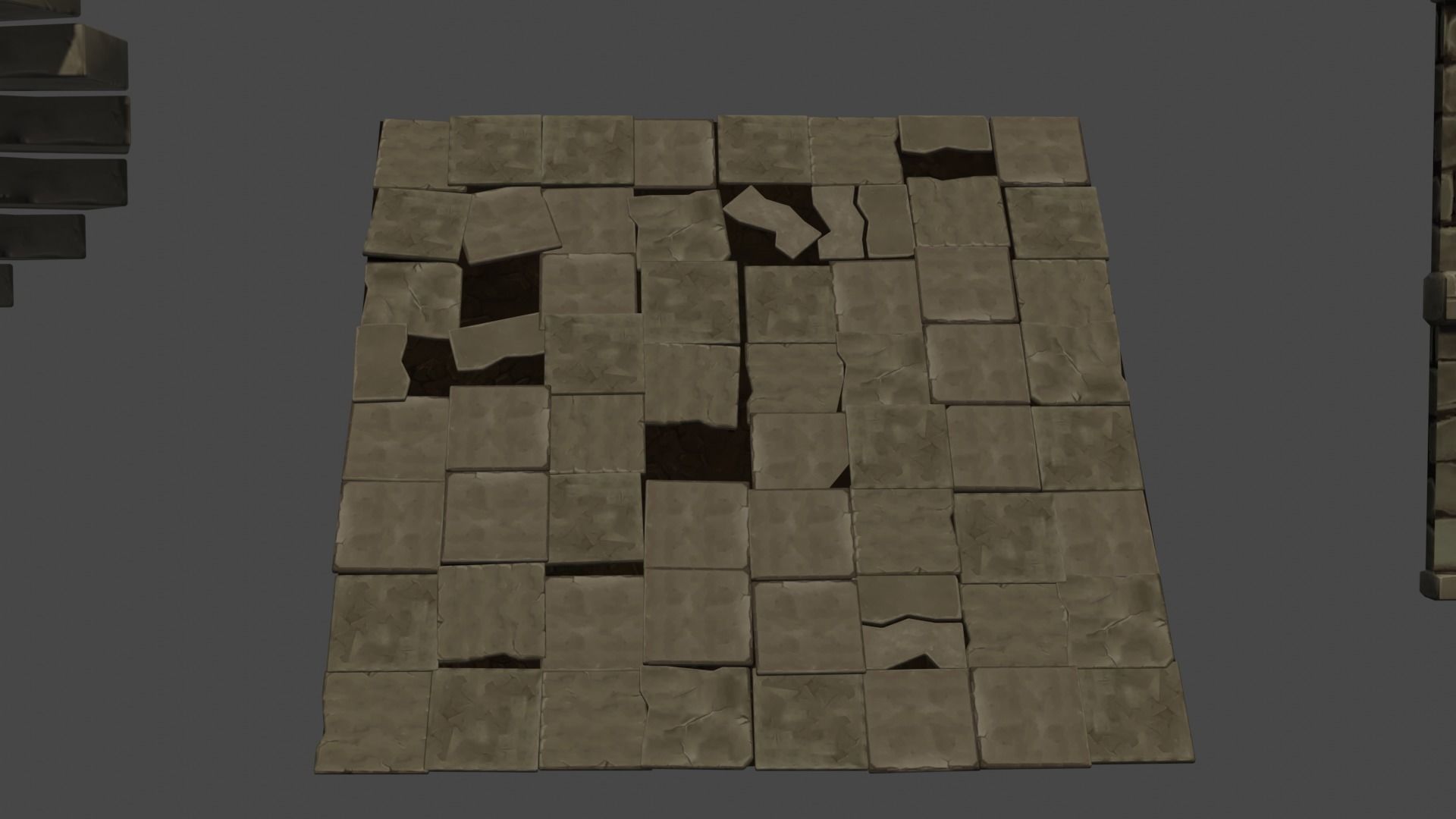 Dungeon pack - Low poly Hand painted 3d model Low-poly 3D model_3