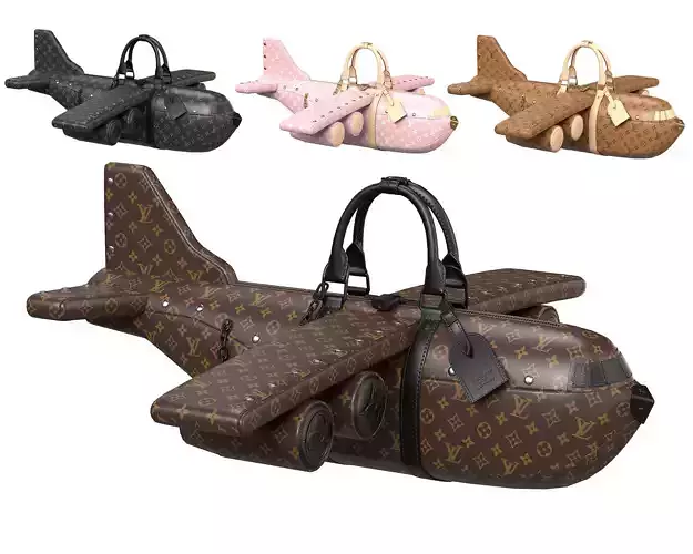 Louis Vuitton LV Airplane Bag by Virgil Abloh 3D Model Collection