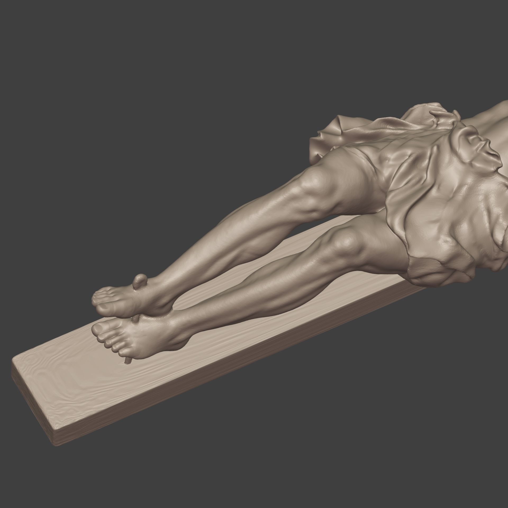 Jesus - Christ Cross Pendant - Necklace -- Ready for 3D Printing 3D print model_15