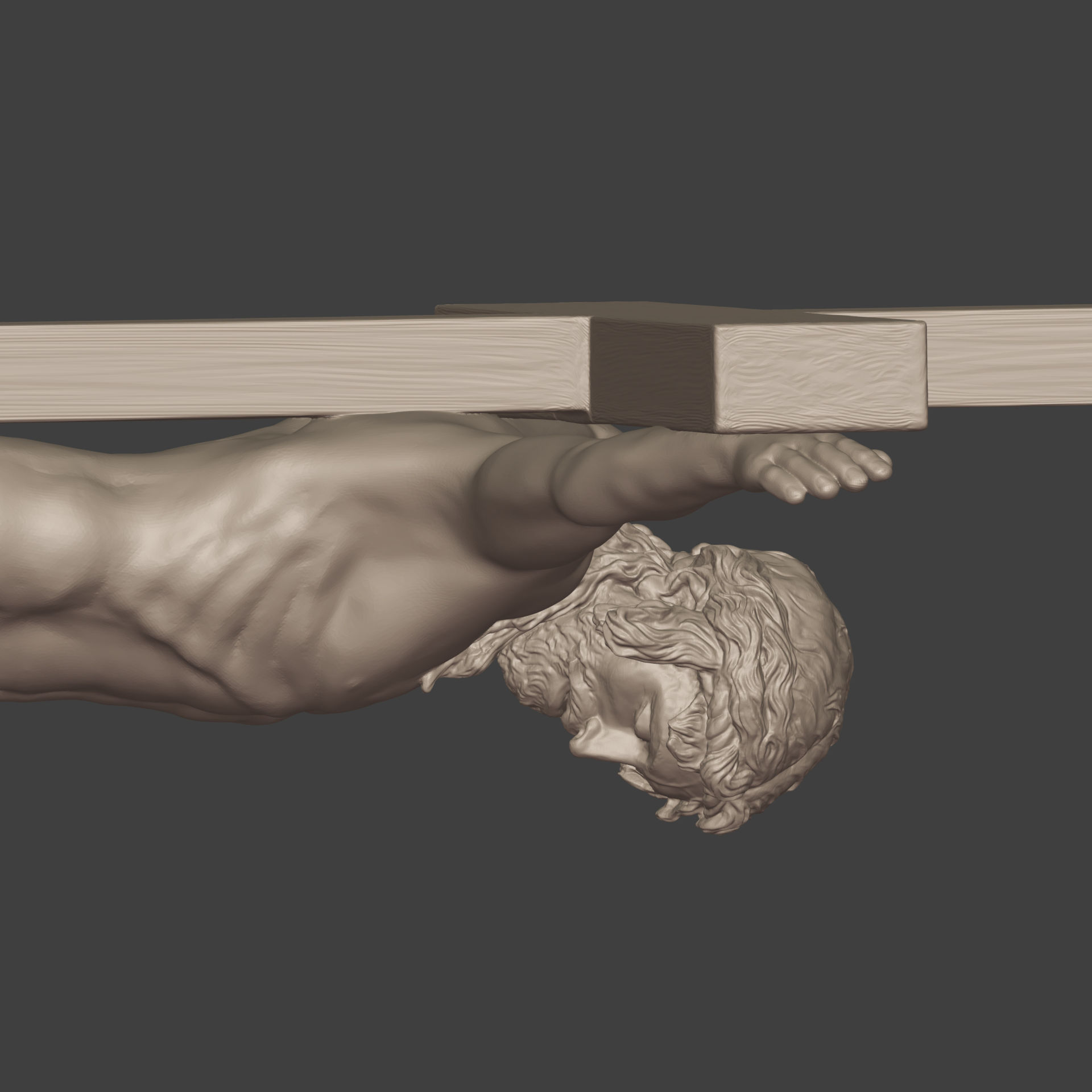 Jesus - Christ Cross Pendant - Necklace -- Ready for 3D Printing 3D print model_12