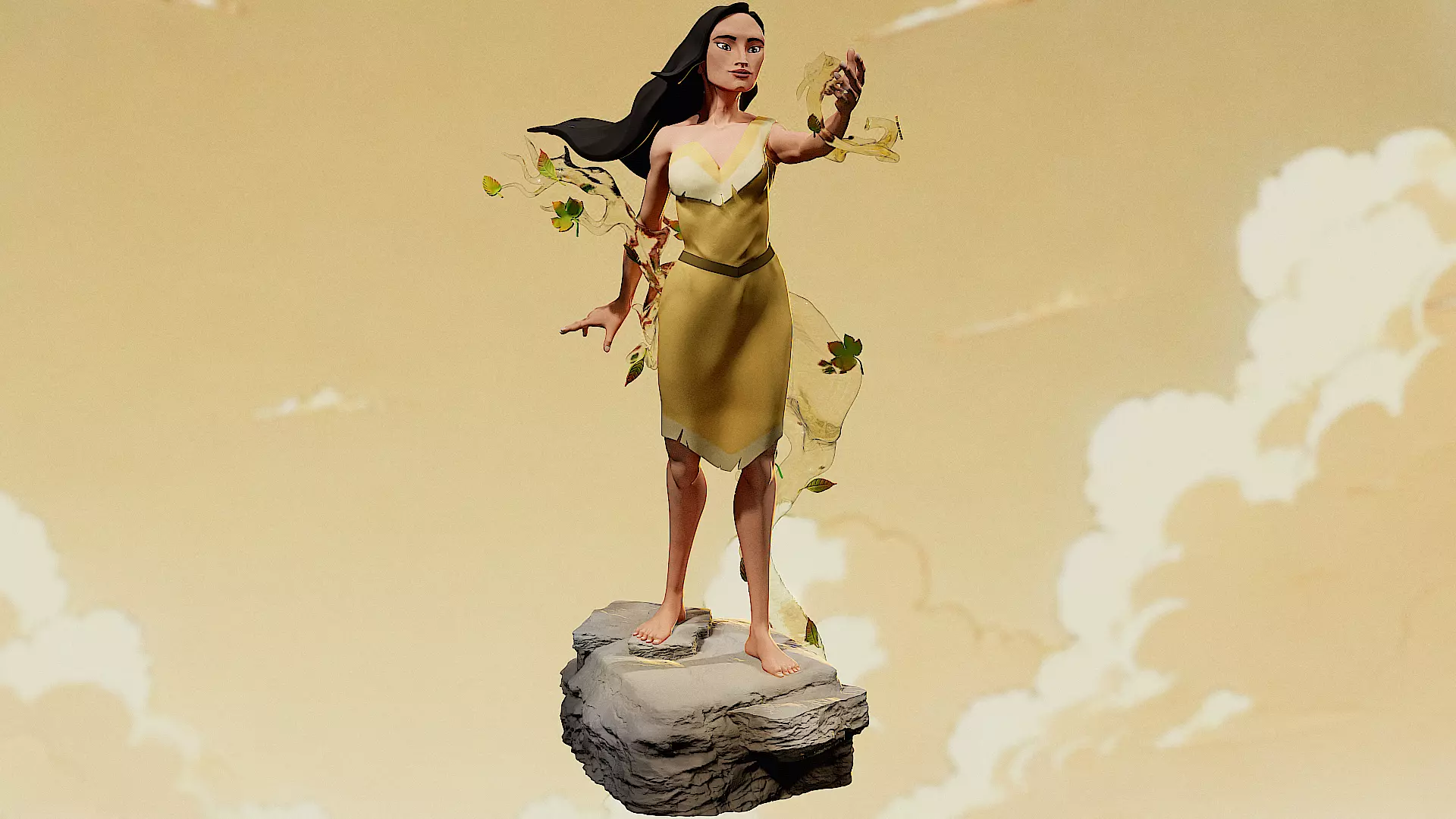 FIGURINE POCAHONTAS DISNEY 3D print model_0